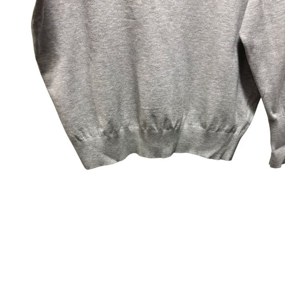 Ted Baker Womens Gray Sweater With Studded Collar & Keyhole Back Size 3 - Picture 6 of 9